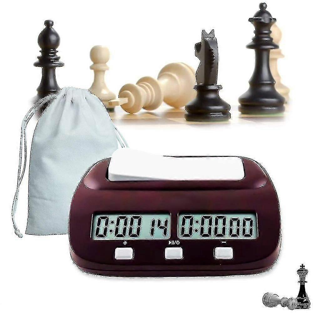 Chess Clock, Professional Multifunctional Digital Chess & Game Timer With Bonus And Delay