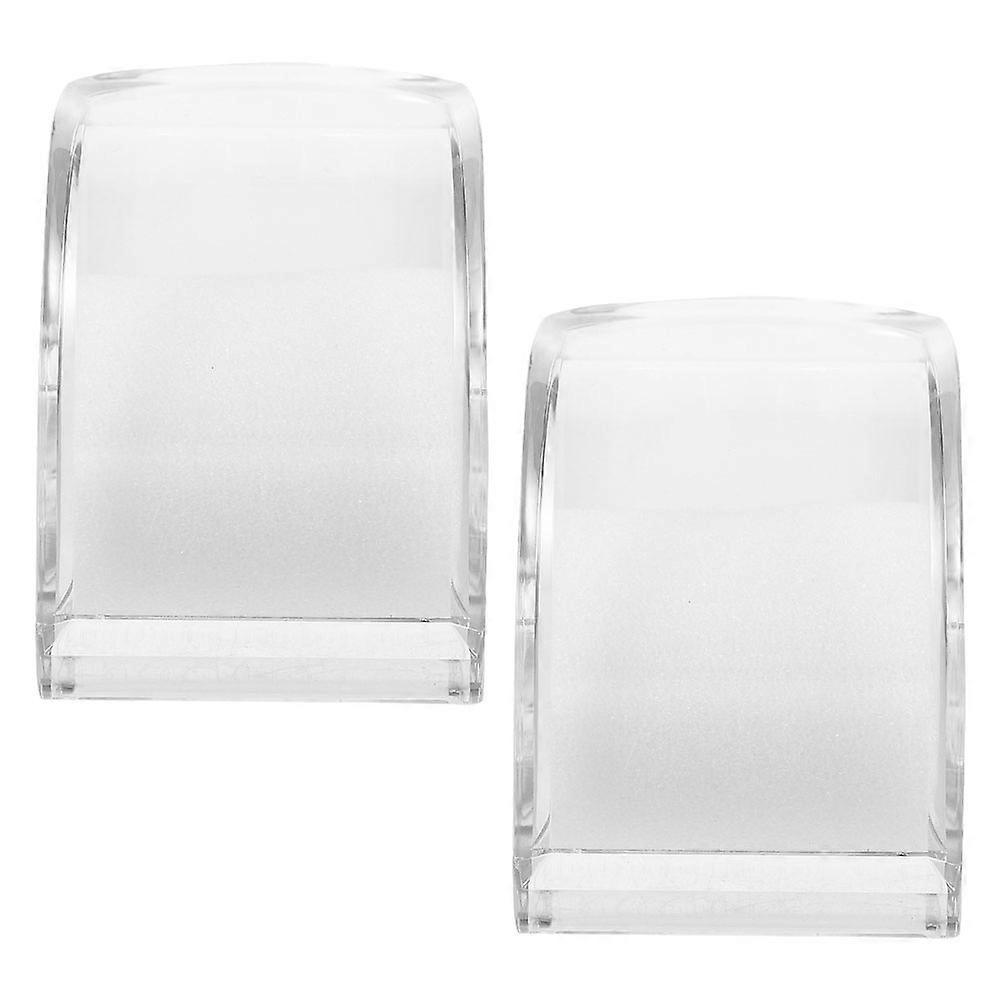 Durable Transparent Acrylic Watch Box with Square Design for Watch Use 2pcs Small Clear Storage