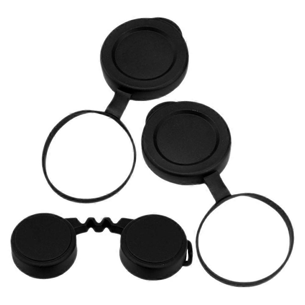 1 Set Binocular Objective Lens Caps Rubber Objective Lens Cover for Protection