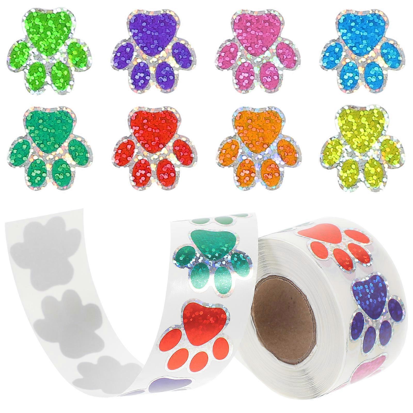 Paw Print Wall Stickers Self Adhesive Dog Paw Decals for Bedroom Decor with Eye Catching Design to Create a Warm Atmosphere