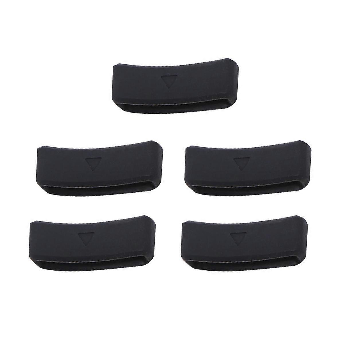 Silicone Watch Band Loops (5pcs) – Durable, Flexible Strap Rings Replacement for Forerunner Soft Straps, Buckles, Easy Installation
