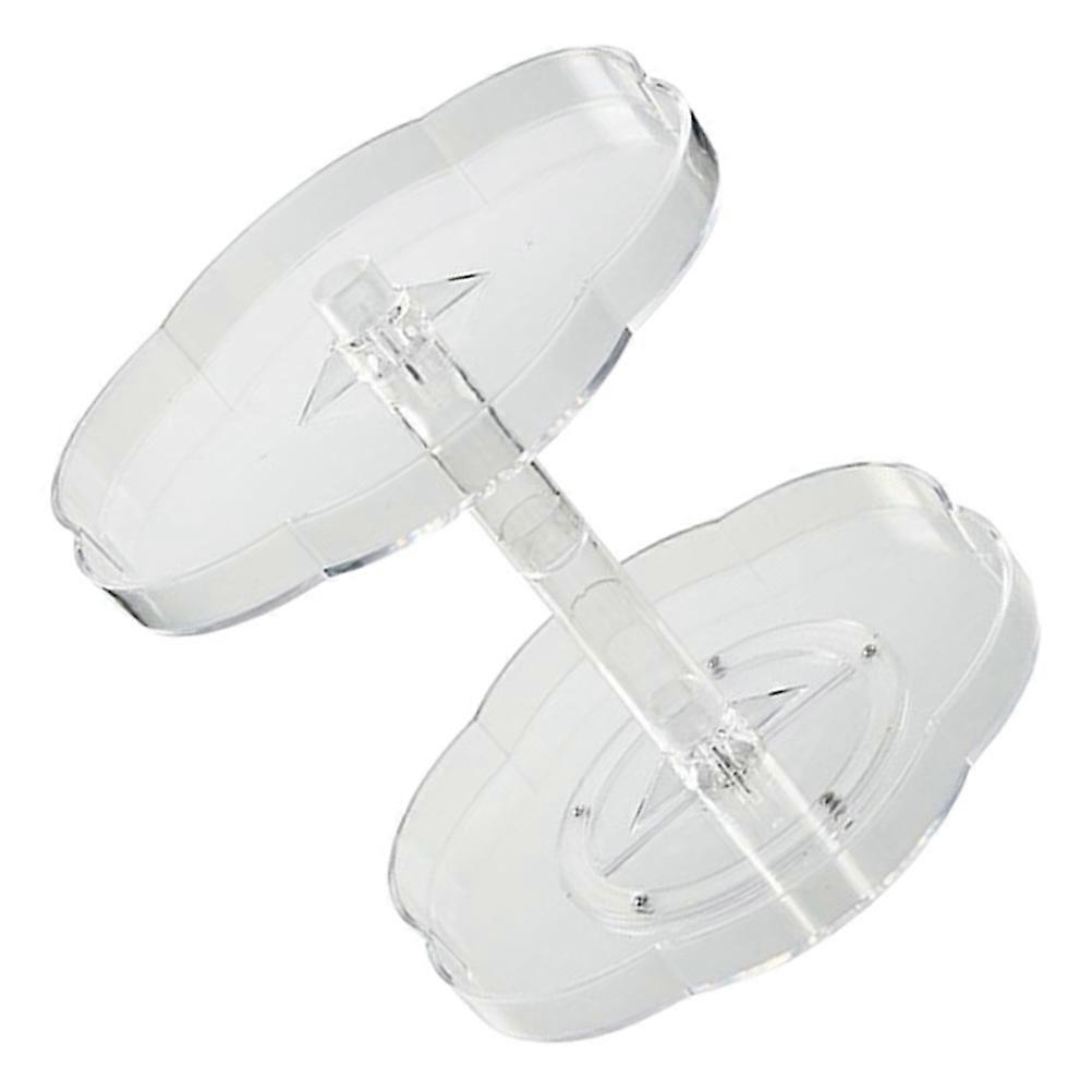 Seasoning Jar Storage Rack 1Pcs Double-layer Rotatable Tray Transparent For Kitchen Use With Large-capacity Storage