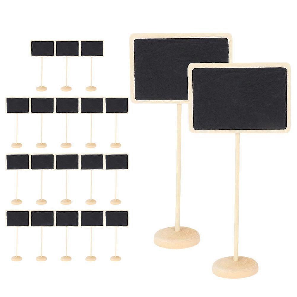 20pcs Mini Chalkboard Signs with Food Labels for Wedding Table Numbers, Buffet Menu Boards, Versatile Mini Blackboard Decor for Home and Events