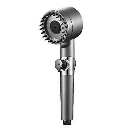High Pressure Shower Head with 3 Massage Modes, 25cm Light Grey Design, Strong Nubs for Relaxation and Comfort