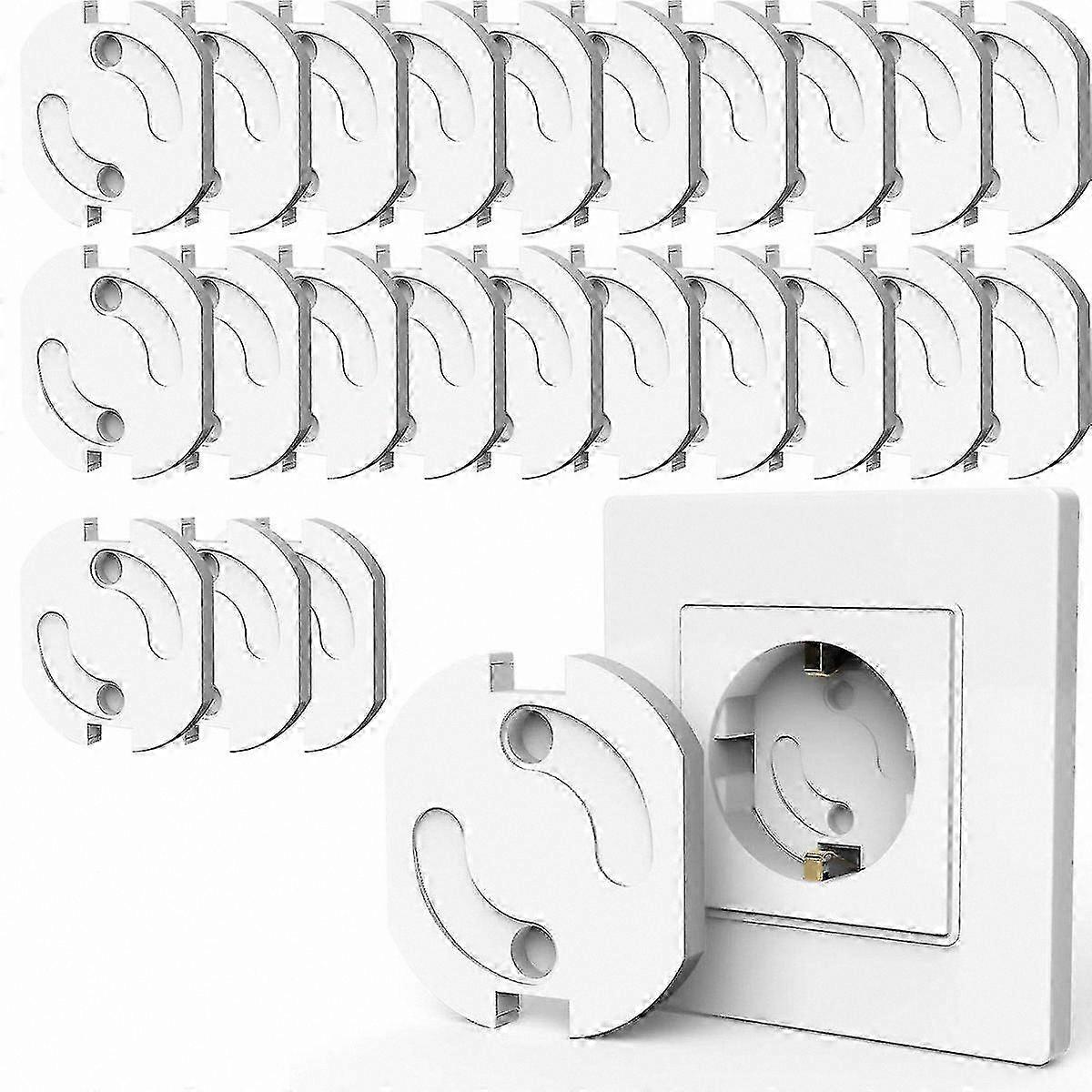 20-Pack Safety Covers for Electrical Outlets and Power Strips