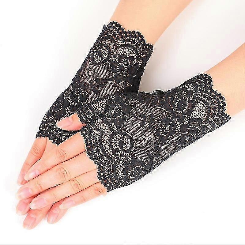 Breathable lace gloves for sun protection