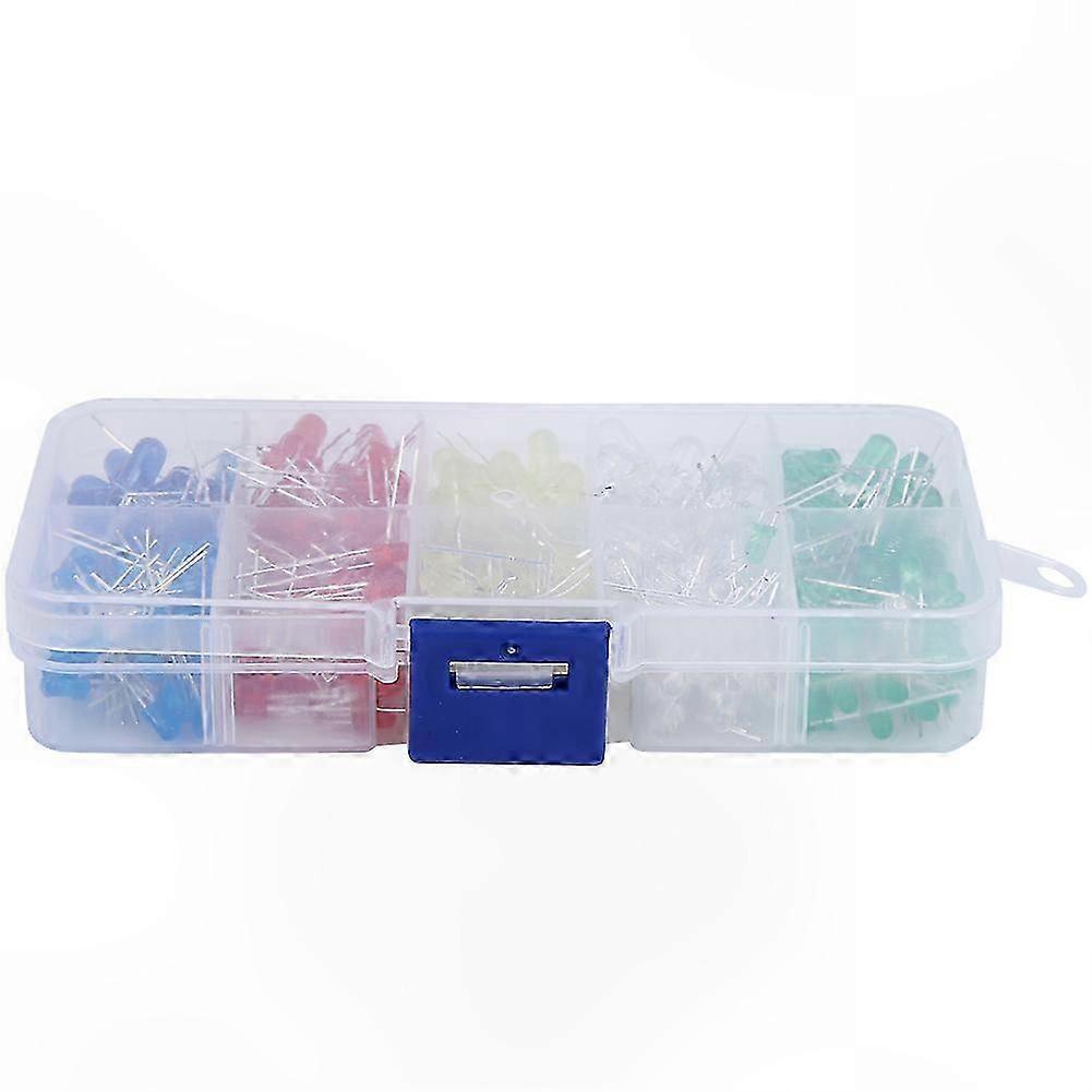 500 Pieces LED Diodes Assorted Colors 3mm 5mm for DIY Projects Home Electronics Use