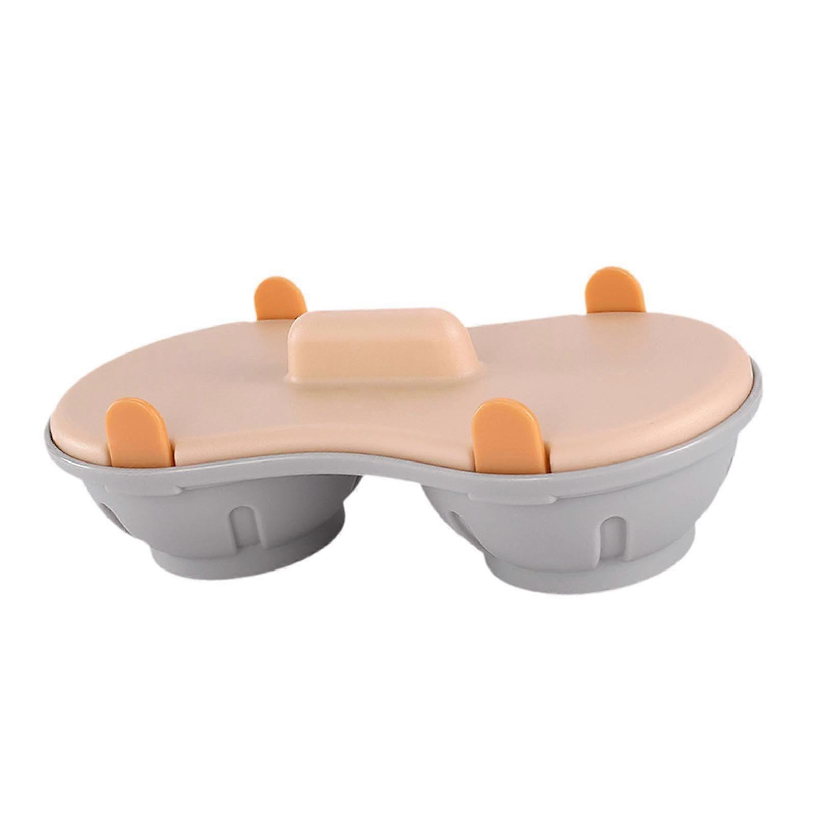 Microwave Egg Poacher With Lid Nonstick Orange Egg Boiler For Kitchen Cookware Gadgets
