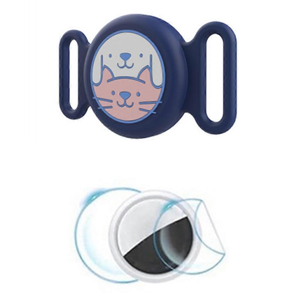 For Apple AirTag Cartoon Design Silicone Case Pet Collar Bluetooth-compatible Locator Waterproof Cov