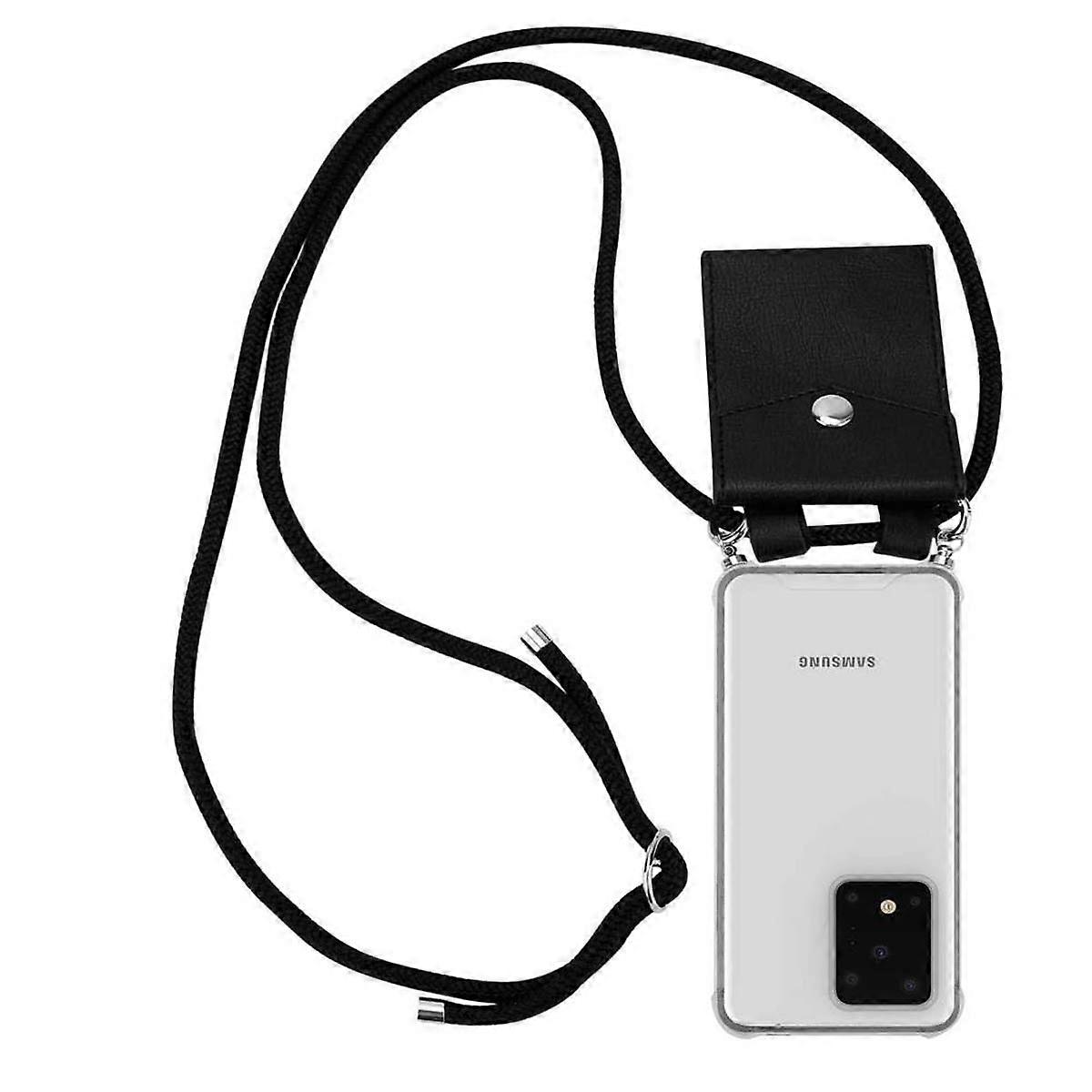 Samsung Galaxy S20 ULTRAケースシリコンケース - シルバーエレメント付きコード