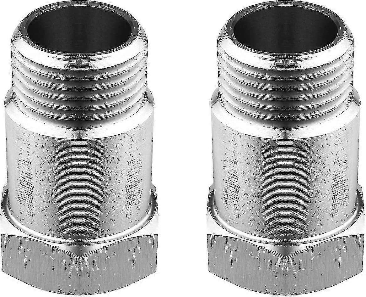 Stainless Steel 304 Threaded Adapter with Welding Plug and Sensor Connector Kit - 2 Pieces Set for Industrial and DIY Applications