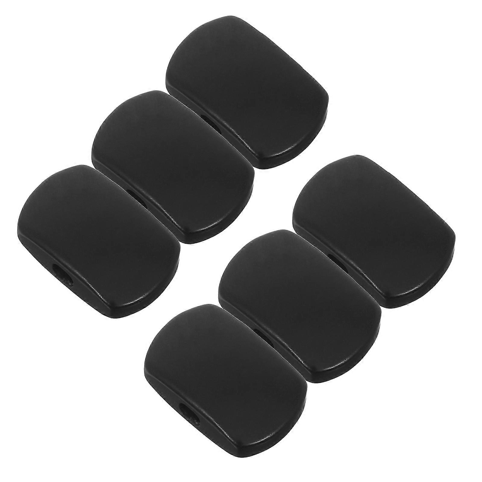 Ebony Classical Guitar Tuning Peg Buttons for Precision Tuning 6Pcs