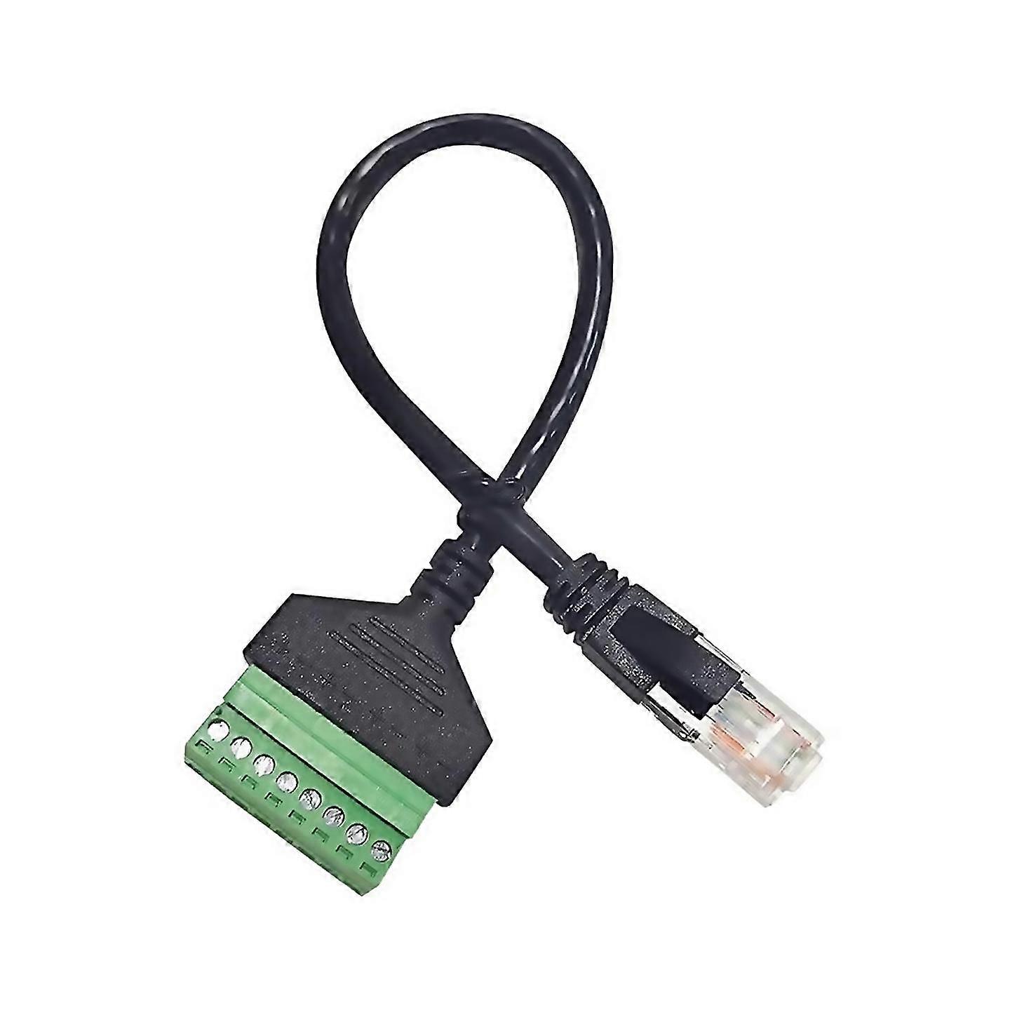 For 20cm Rj45 To Screw Terminal Block 8p Connector Ethernet Crystal