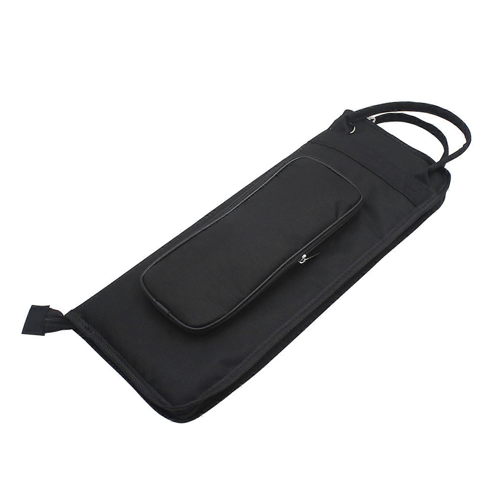 600D Water-Resistant Drum Stick Bag, 8-Pair, 45x20x5cm, Black