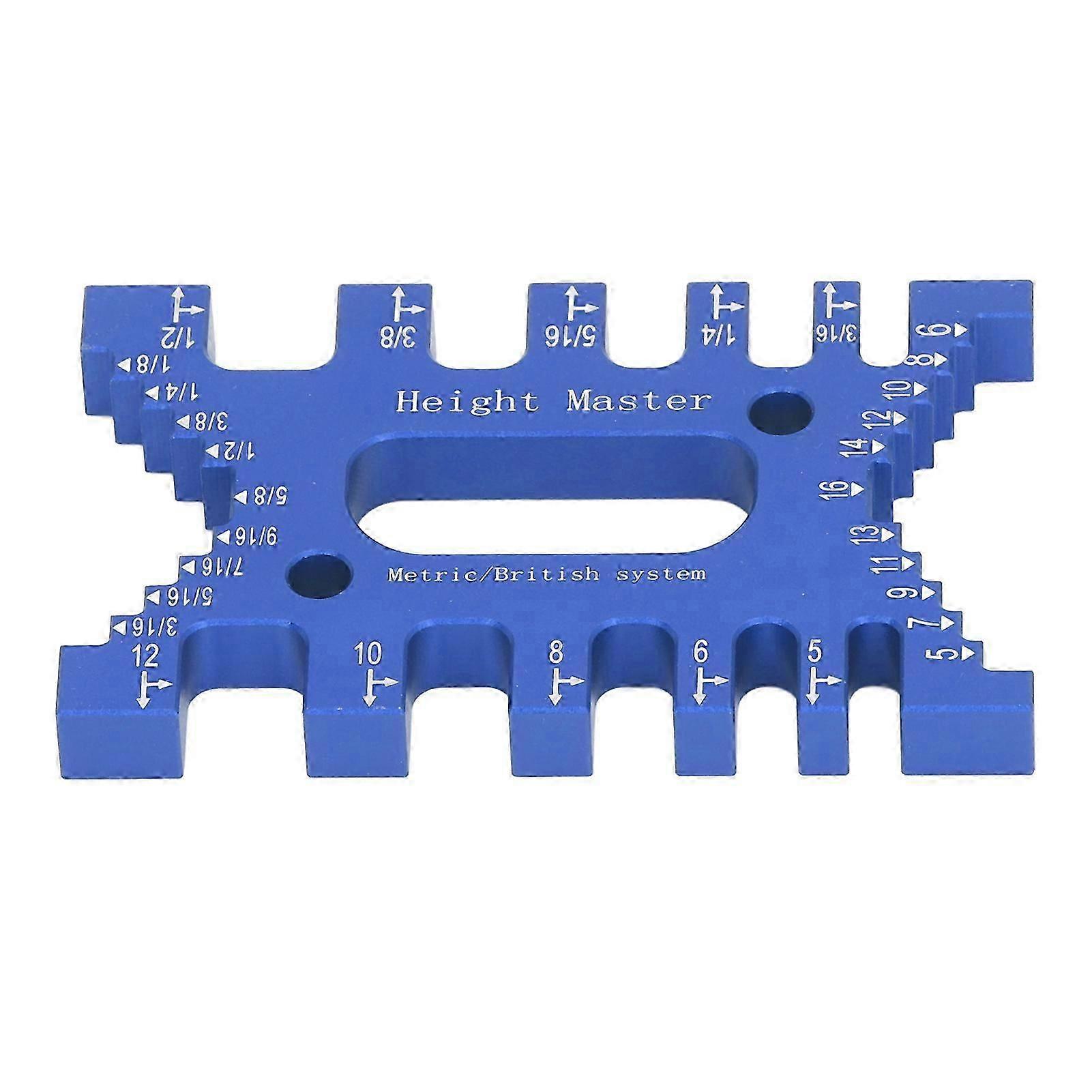 Dovetail Jig Tenon δαγκάνα υψηλής ακρίβειας Κλίμακες λέιζερ ξυλουργική Router πριόνι μέτρησης χάρακα για την ξυλουργική μπλε