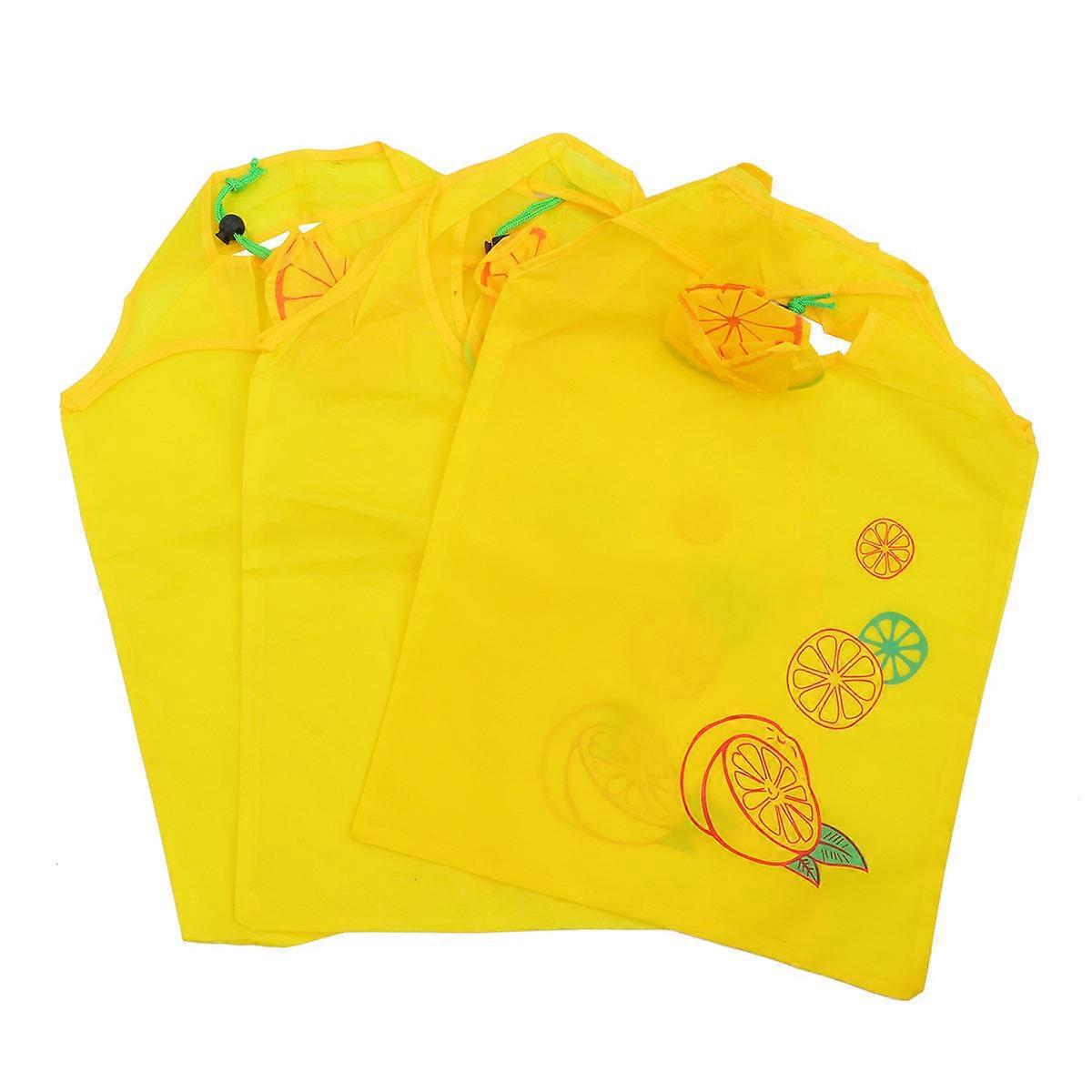 Multi Color Reusable Shopping Bags Set of 5 Polyester Foldable Grocery Storage Bags