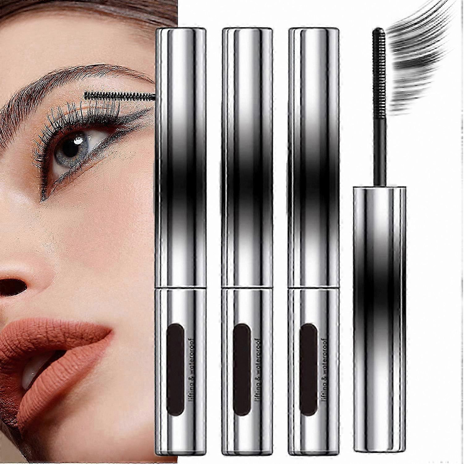 Waterproof 3D Fiber Mascara, Long-lasting Black Mascara for Volume, Smudge-proof and Sl Lash Look