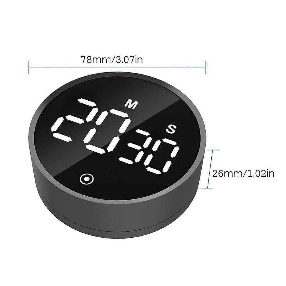 Countdown Timer Time-meter Magnetic Count Down & Count-up Digital-Calculagraph Volume & Brightness Adjustable Large LED Display Rotation Setting with 
