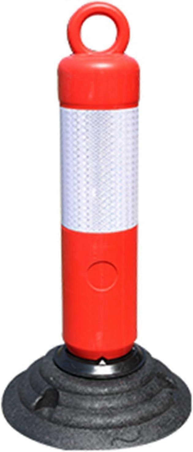 Parking Bollards Soft Rubber, Fixed Type, 50 Cm, Reflective Collars, Stanchion Post Barrier