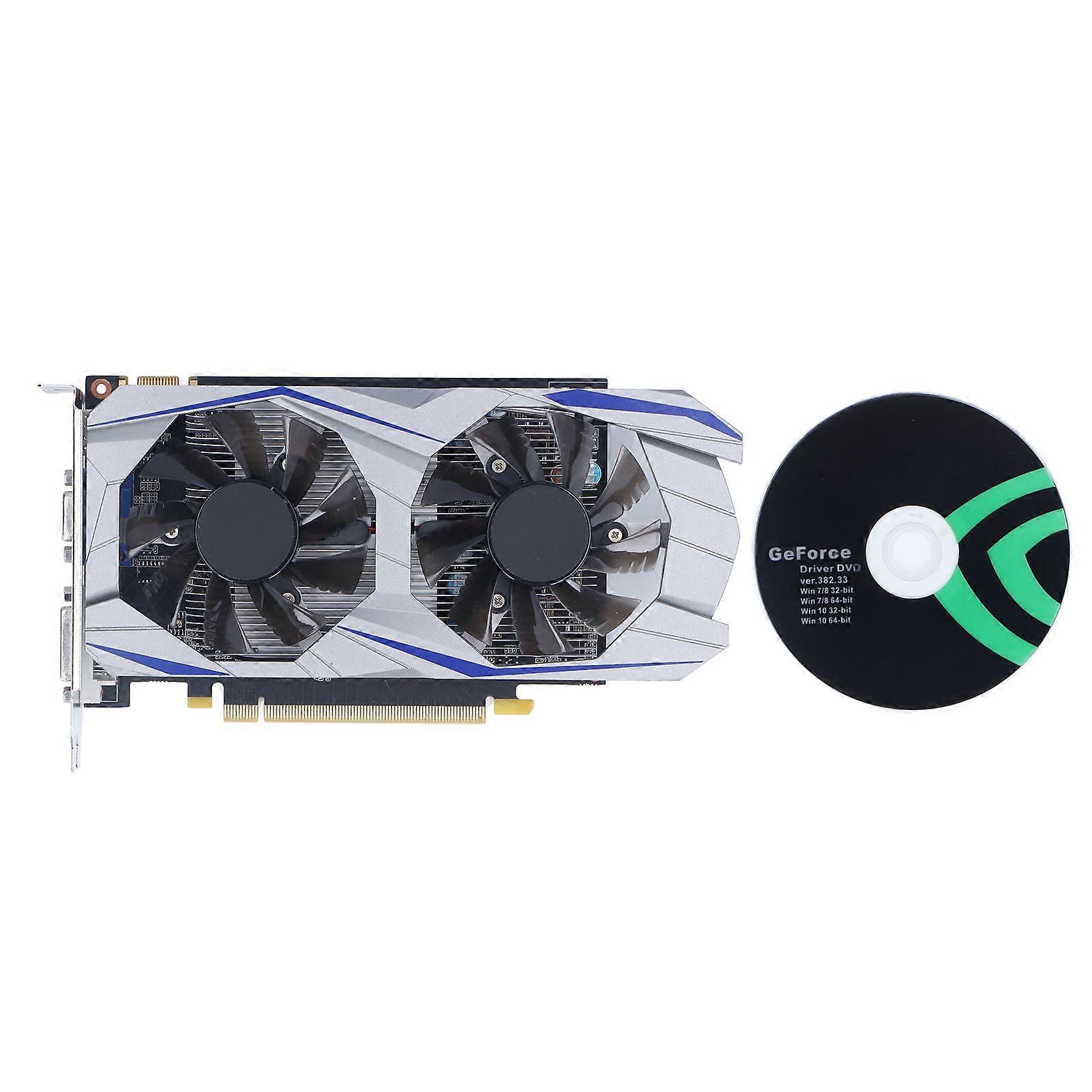 GTX550TI Graphics Card Dual Fan 2GB GDDR5 128BIT 4K HDR Low Noise Desktop Computer Graphics Card for Home Office Gaming