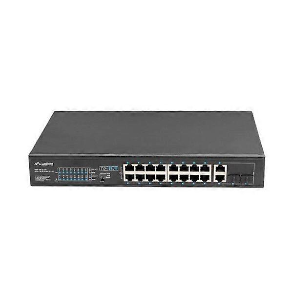 Lanberg Rack Switch 19 POE+ 16x 100MB /2X COMBO GIGABIT ETHERNET 150W - RSFE-16P-2C-150