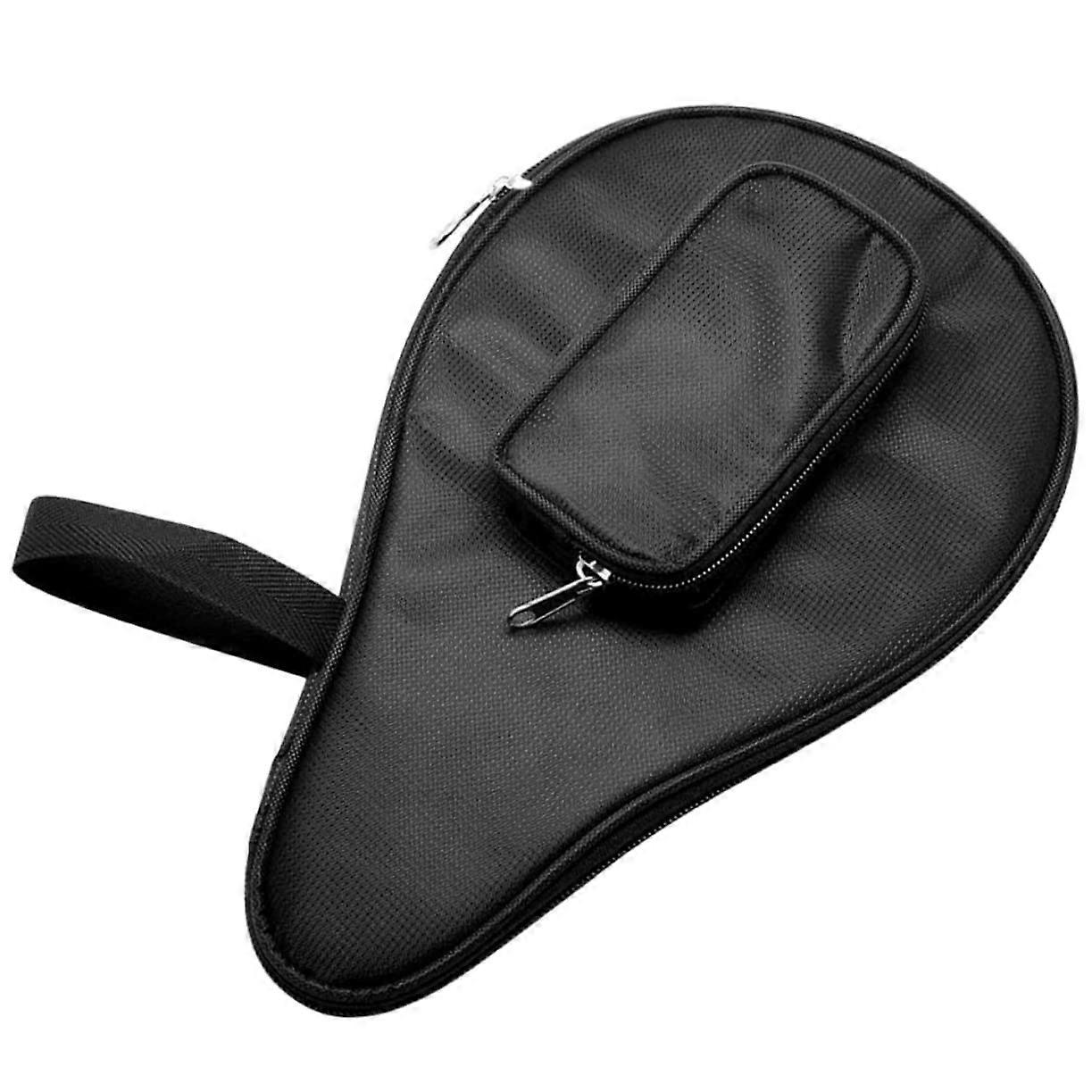 Table Tennis Racket Storage Case Paddle Bag With Ball Compartment Durable Lightweight Organizer Fits Standard Rackets