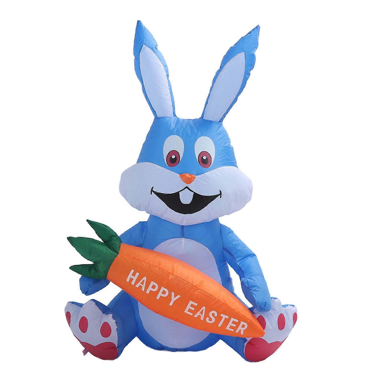 1.2m Easter Inflatable Rabbit Decoration Outdoor Yard Garden Plug