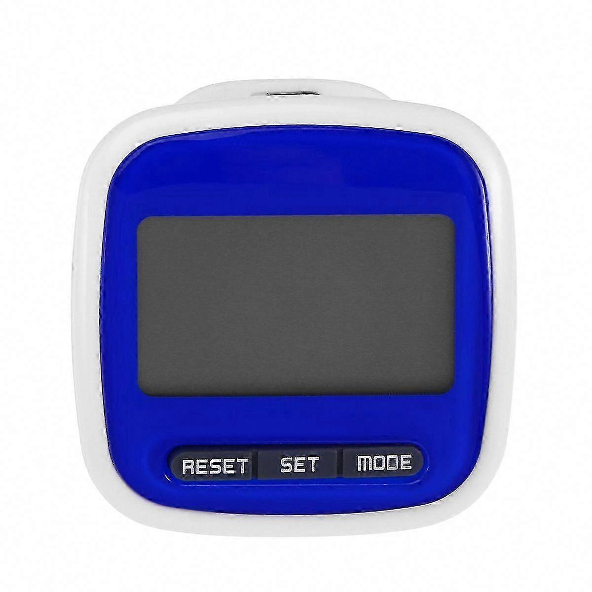 Multi-function LED Display Pocket Pedometer Step Counter (Blue)