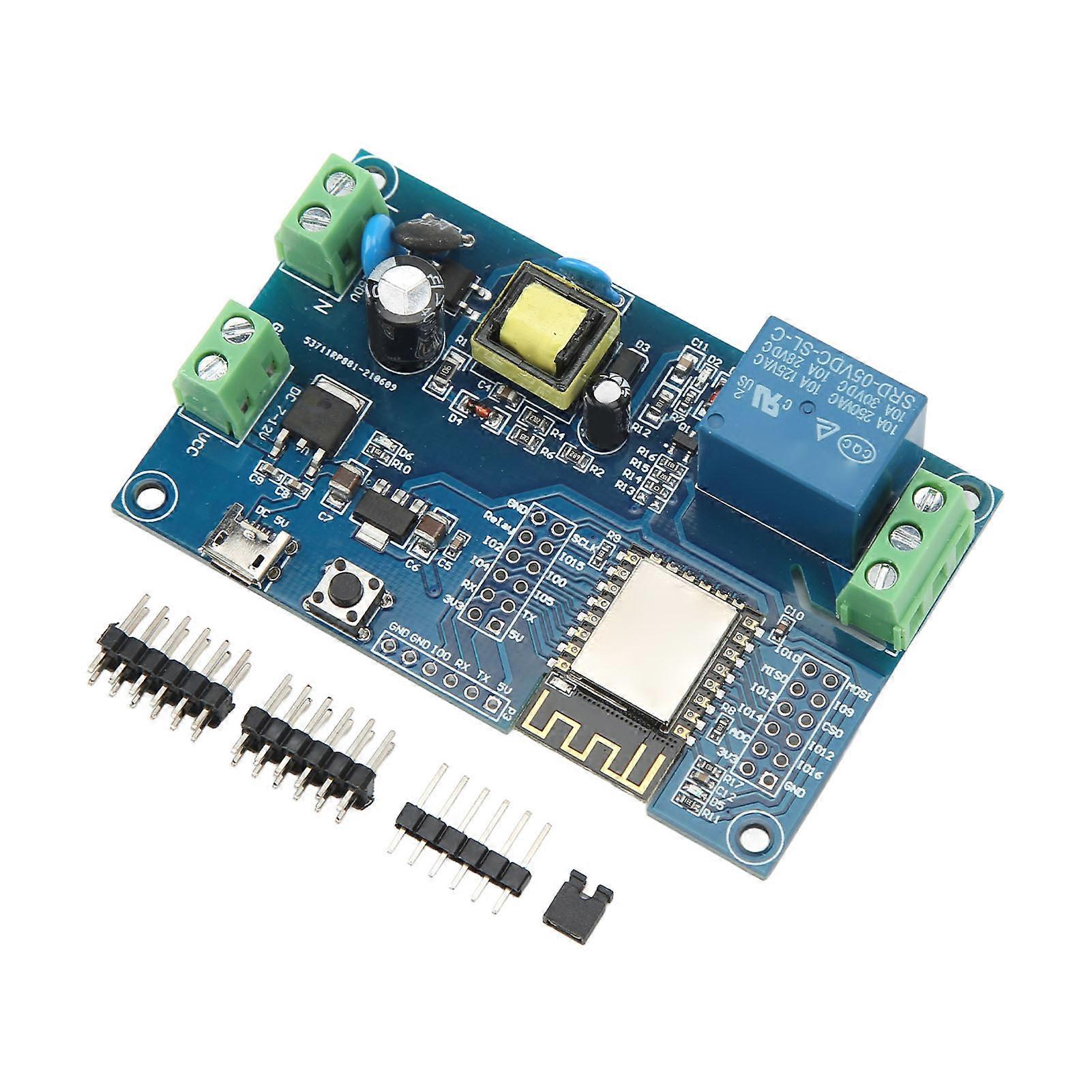 1 Channel WiFi Relay Module AC 90-250V DC 7-12V USB 5V ESP8266