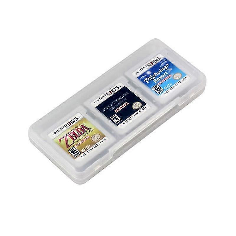 Clear 6 in 1 Game Card Storage Case for XL LL