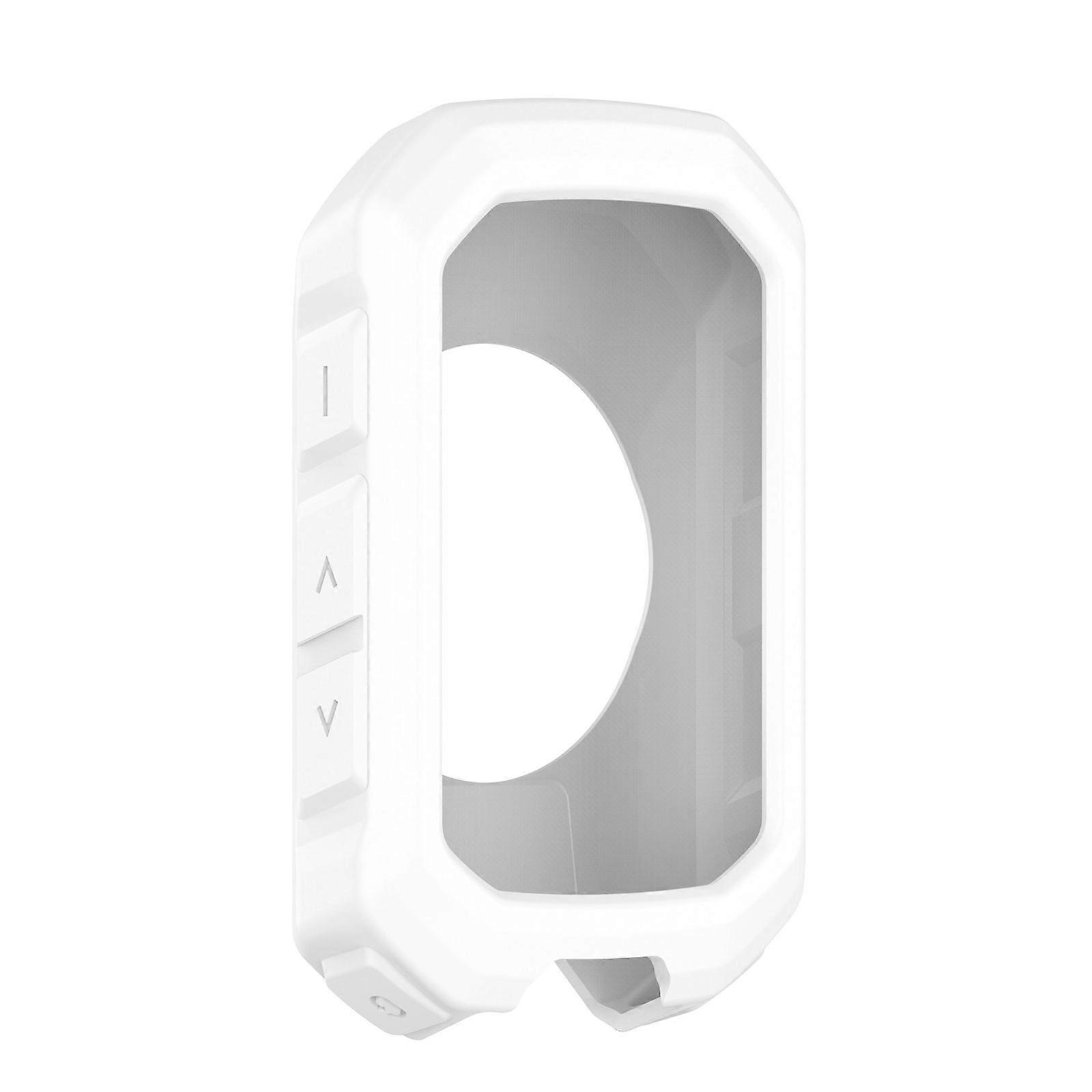 Tear Resistant Silicone Cycling Accessory Cover Encasement Guard Shockproof Design Easy Mount For Cycle Computer Devices White