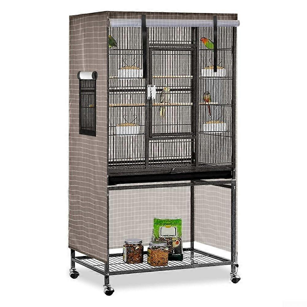Bird Cage Cover Sleek Design Lightweight Yet Sturdy Khaki Spill And Dust Protection
