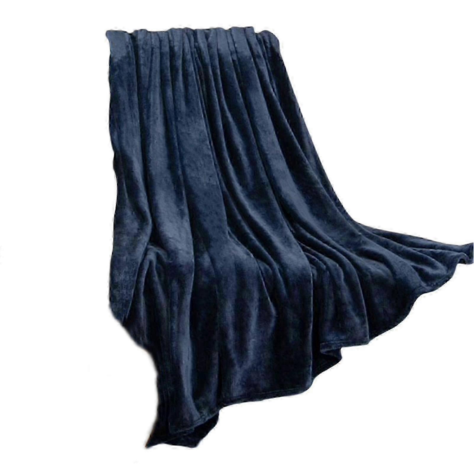 Solid Color Facecloth Blanket Thickened Double-sided Fleece Bed Sheet Office Nap Blanket Coral Fleece Blanket High Quality