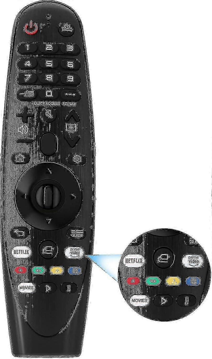 جهاز تحكم عن بعد من ال جي ، جهاز تحكم عن بعد عالمي An-mr20ga لل جي ، جهاز تحكم عن بعد بديل لتلفزيون إل جي الذكي ، إل جي - JA