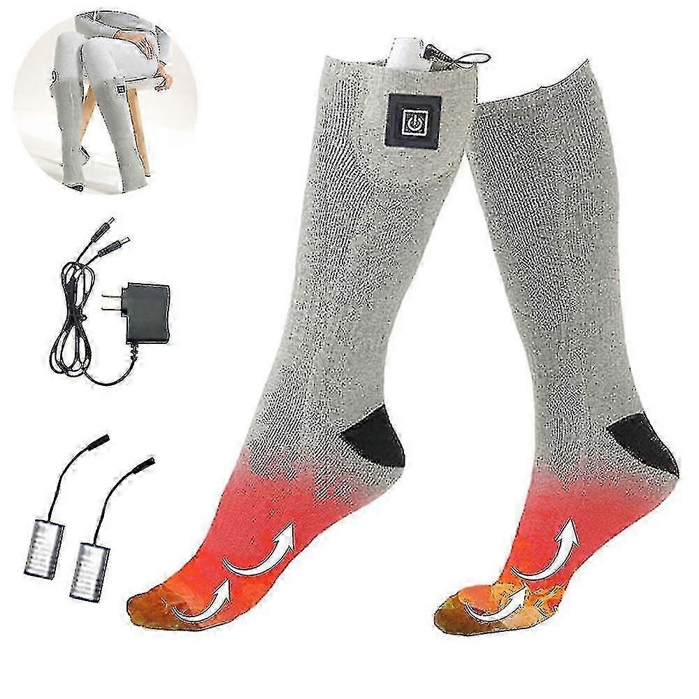 Chaussettes chauffantes rechargeables électriques unisexes
