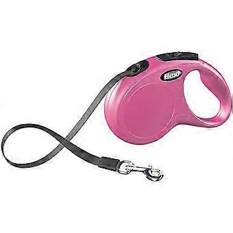 Hundeleine Flexi new classic 5m Rosa Größe s