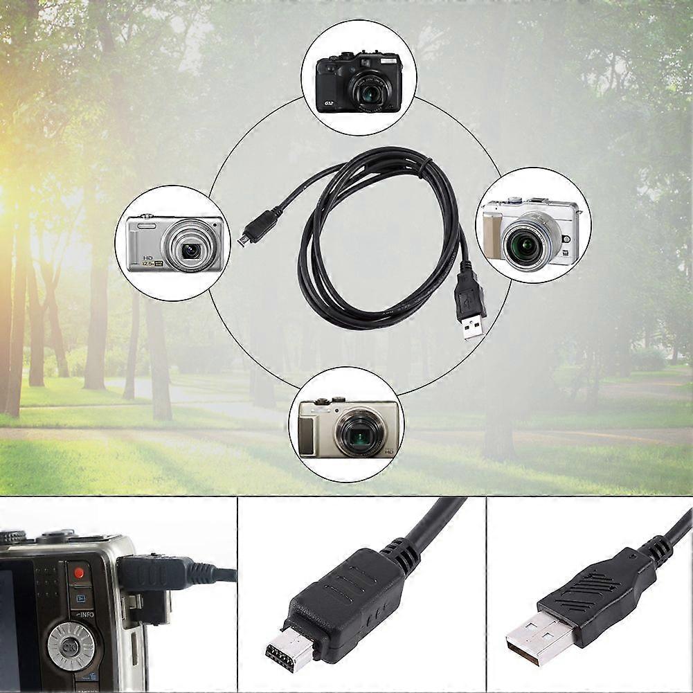 1.5M 12 Pin Data Cable Camera USB Cable Data Transferring Cable For Olympus Digital Camera