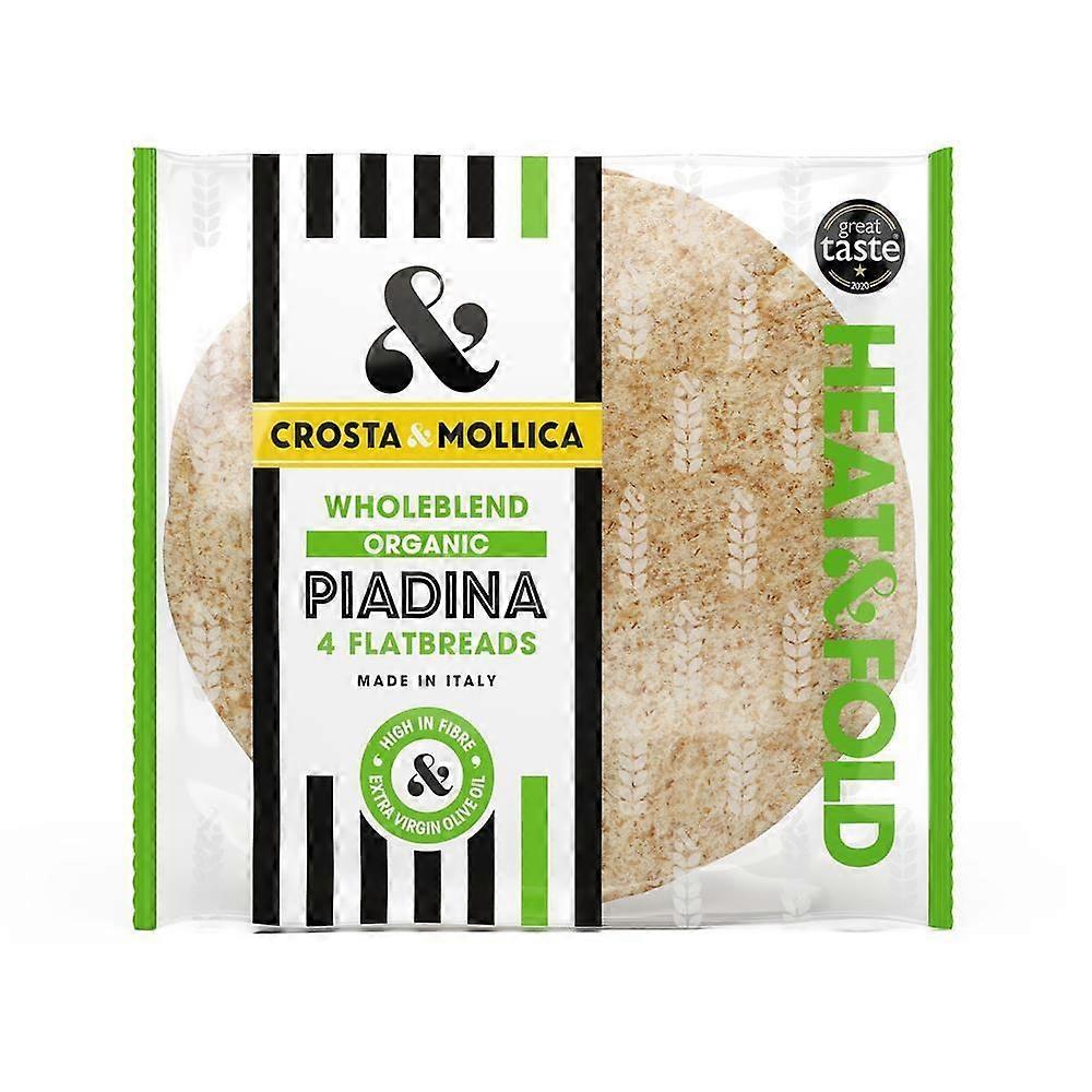 Crosta Mollica Organic Wholeblend Piadina Flatbread 300g - 12 Pack