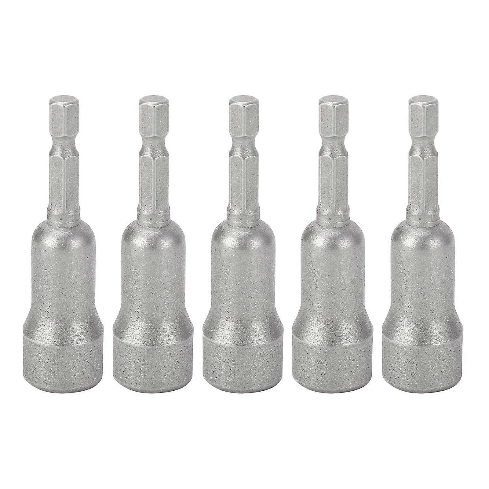 5Pcs Wing Nut Driver Bit 4mm 1/4 Inch Hex Shank Wing Nut Driver Bit Set for Tightening Loosening Bolts Hooks Wires