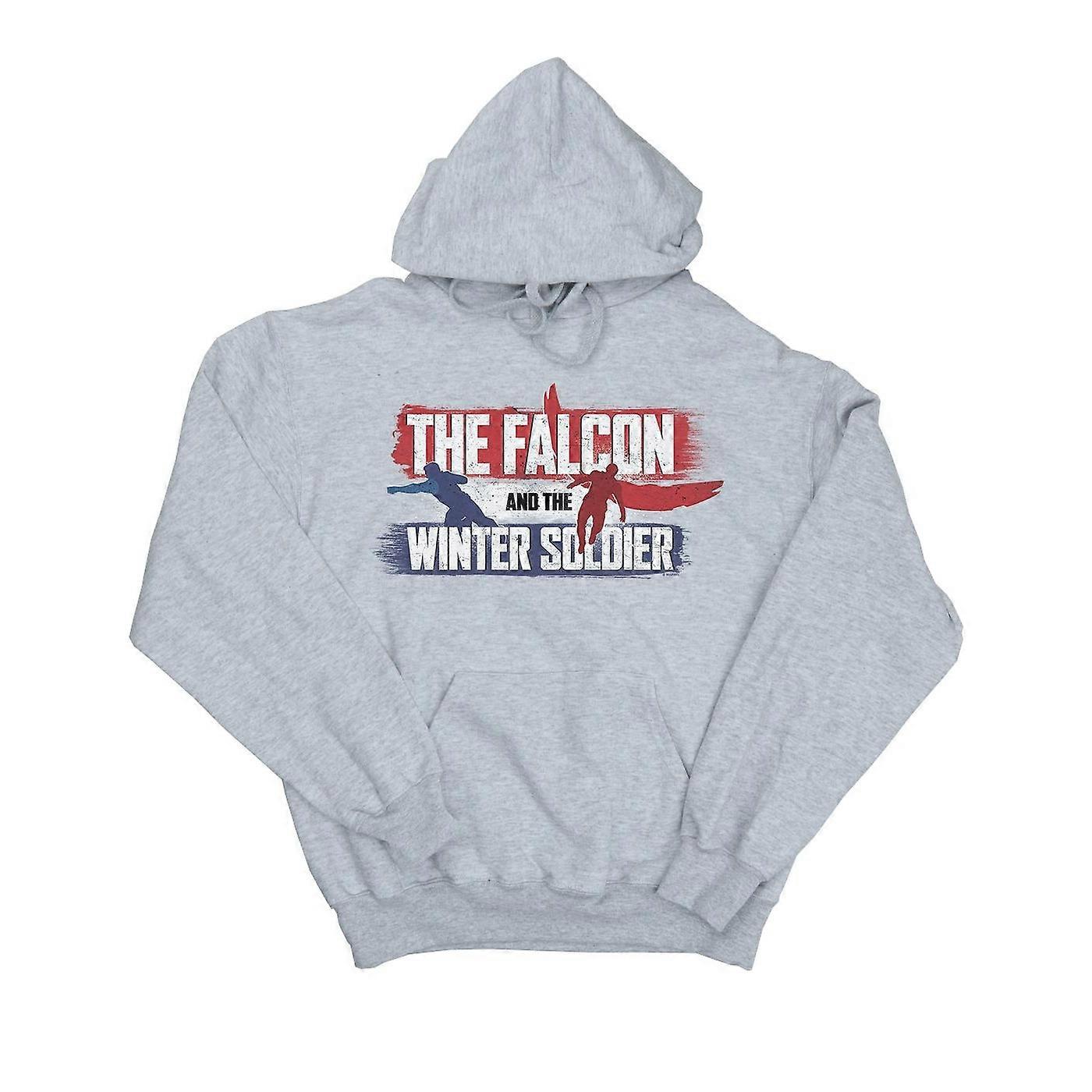 Marvel Jenter Falcon og Vinter Soldat Action Logo Hettegenser