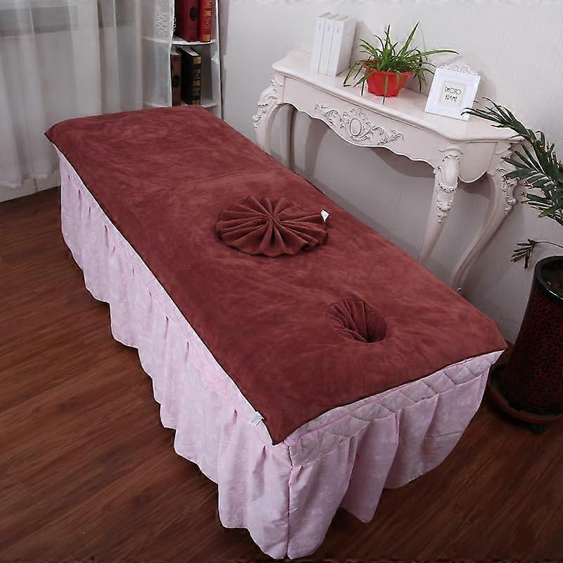 QuickDrying Beauty Salon Towel 120 X 210 CM, Large With Face Opening Absorbent, Medium Thickness Massage Table Sheet