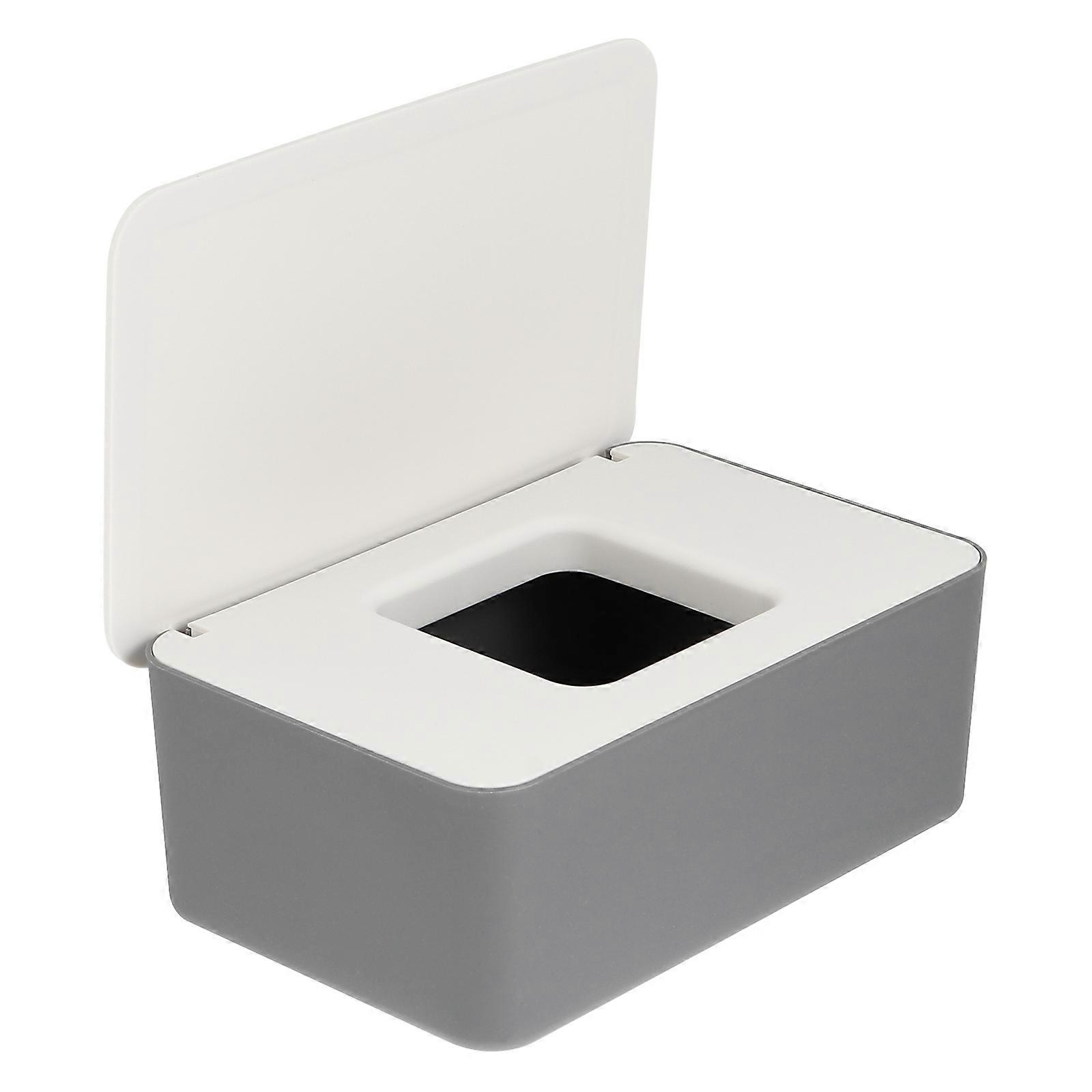 Dry Wet Tissue Plastic Storage Box with Lid Multifunction