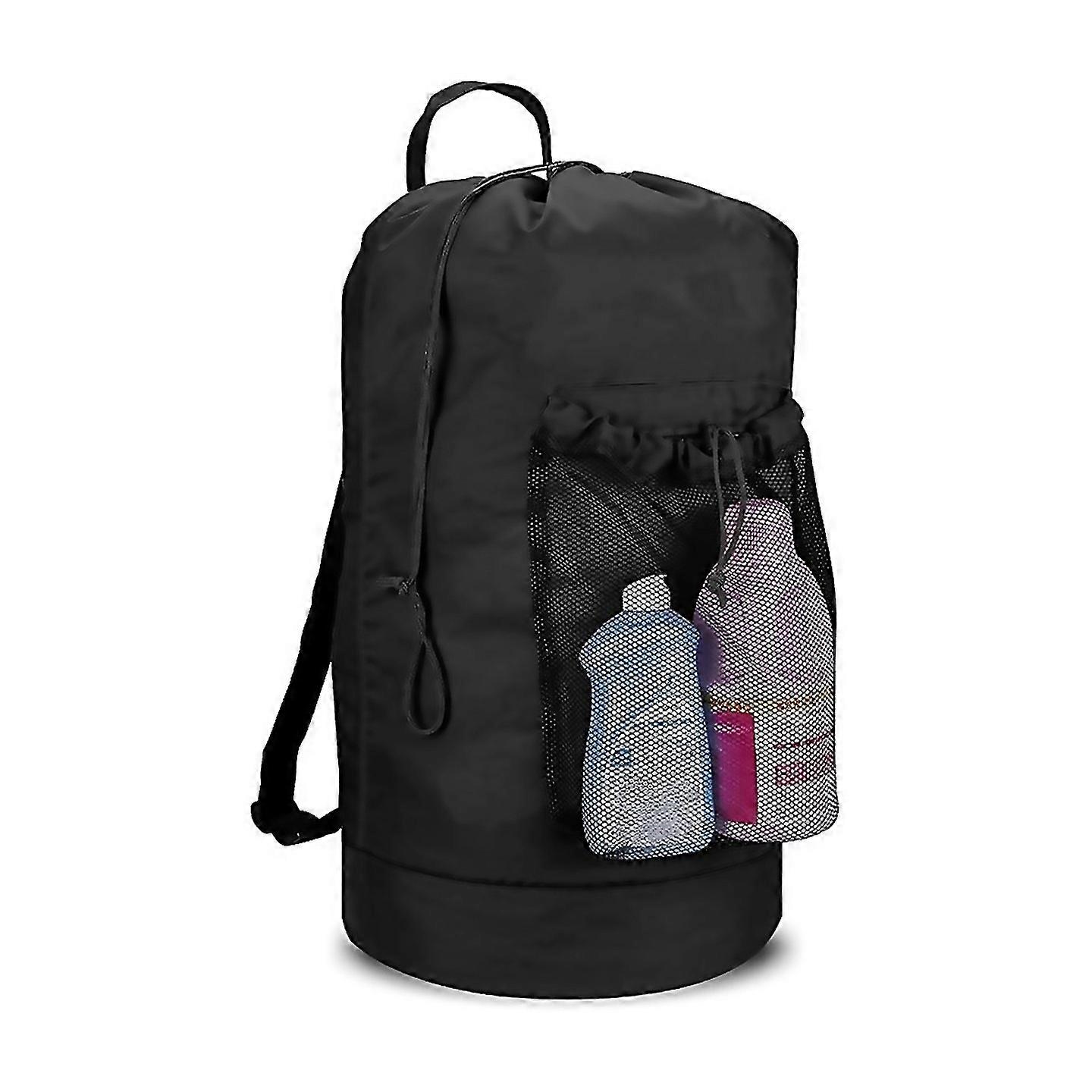For Laundry Bag With Shoulder Straps And Mesh Pocket Laundry Backpack