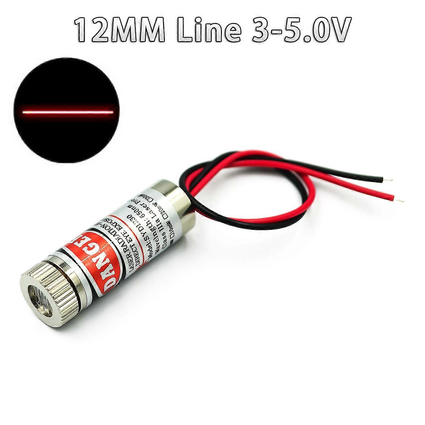 650nm 5mW Red Point / Line / Cross Laser Module Head Glass Lens Focusable Focus Adjustable Laser Diode Head Industrial Class