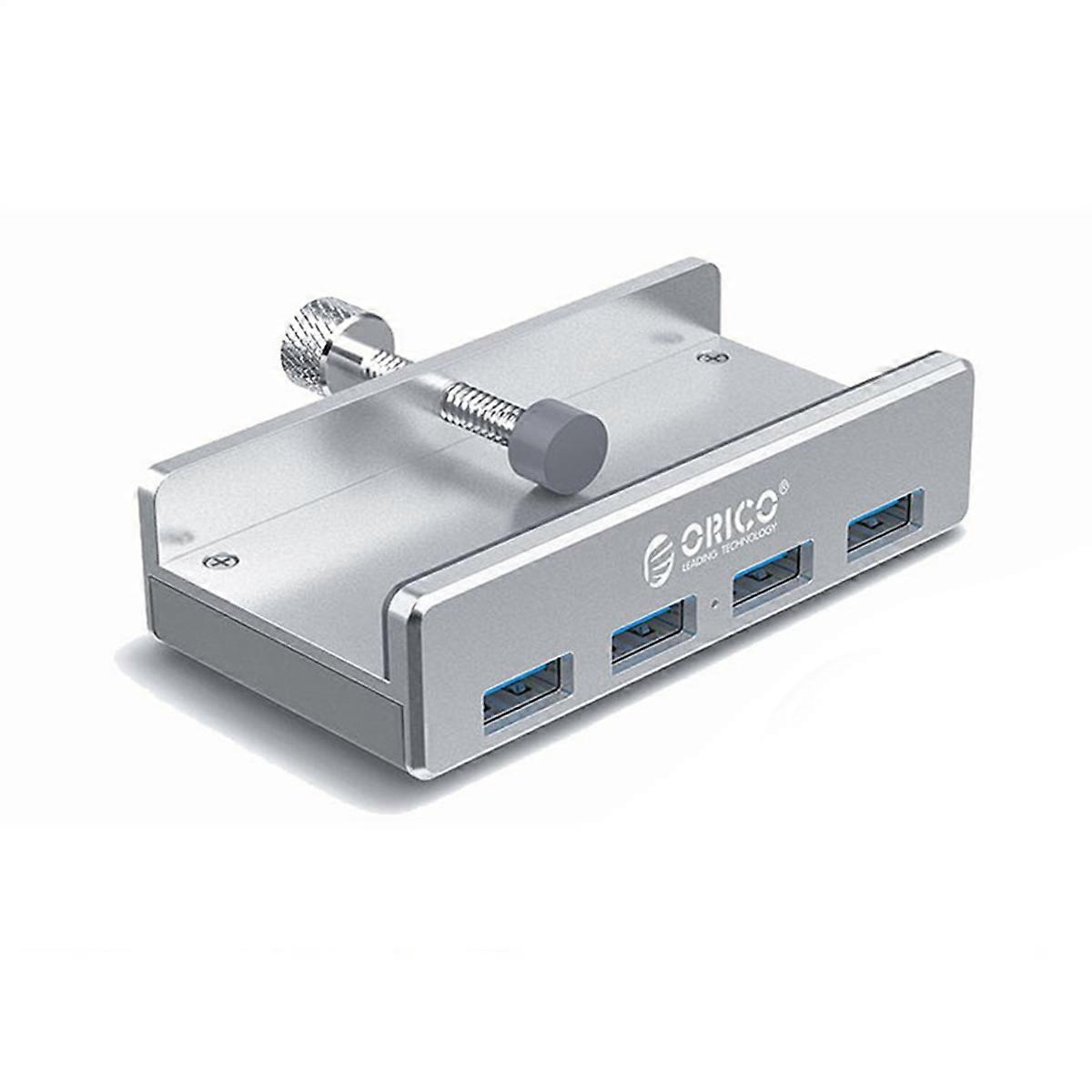 USB 3.0 HUB 5Gbps with Power Supply Clip Expansion Splitter 1 to 4 Multiple Extend Dock for Desktop PC Accessories B