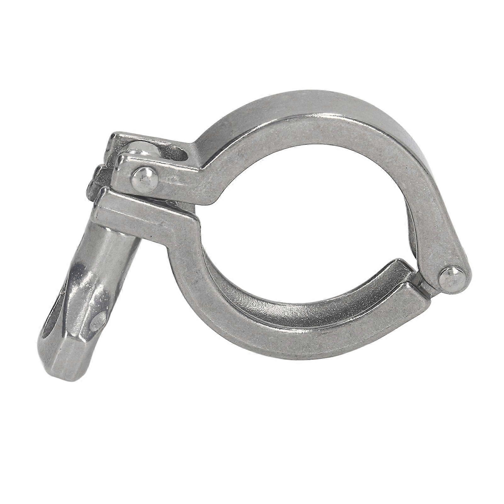 Triple Clamp 304 Stainless Steel 1 Pin Fixture Fitting with Wing Nut for Hose Pipe Pipeline 19