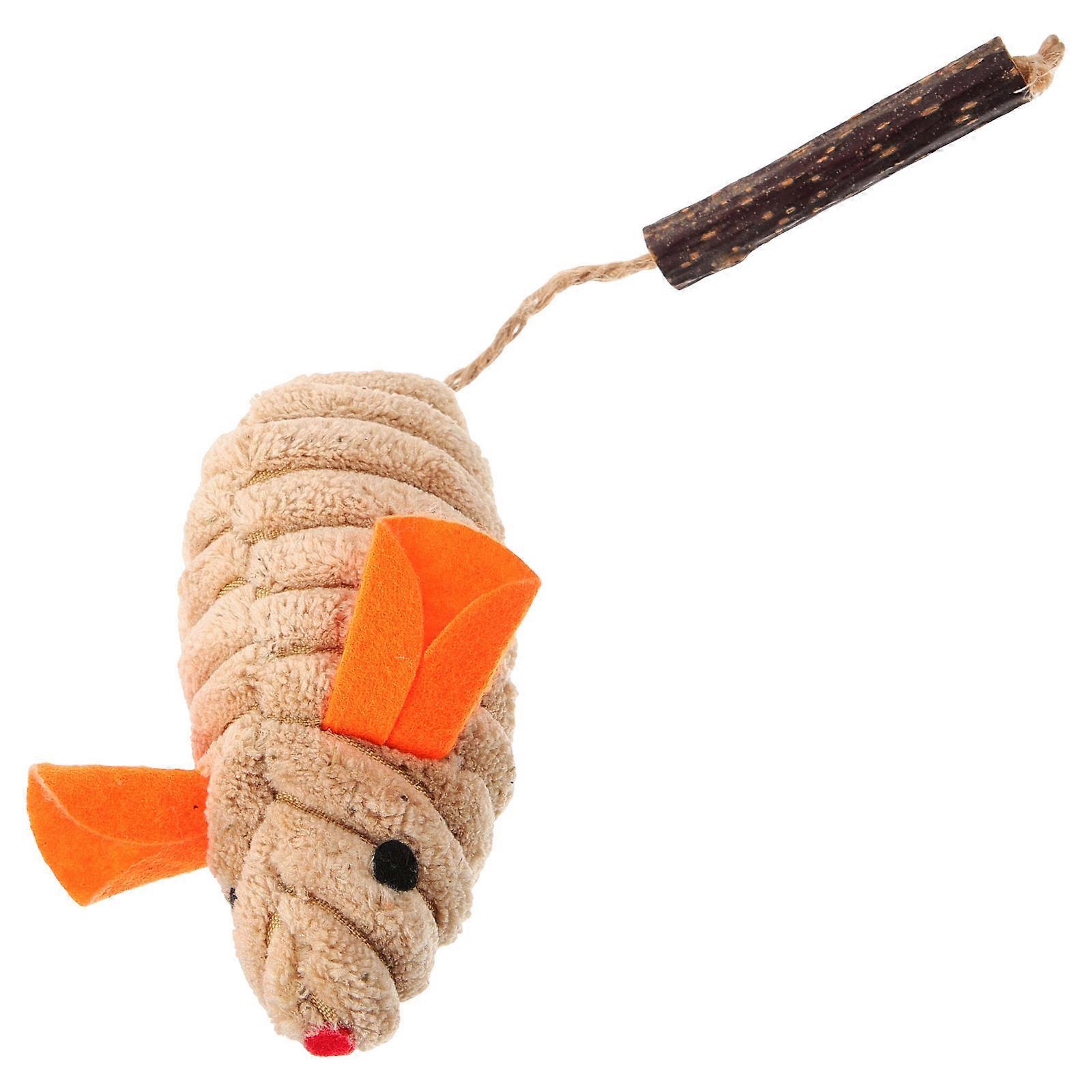 Plush Cat Mouse Toy for Decoration 4Pcs Interactive Mice Toys Set