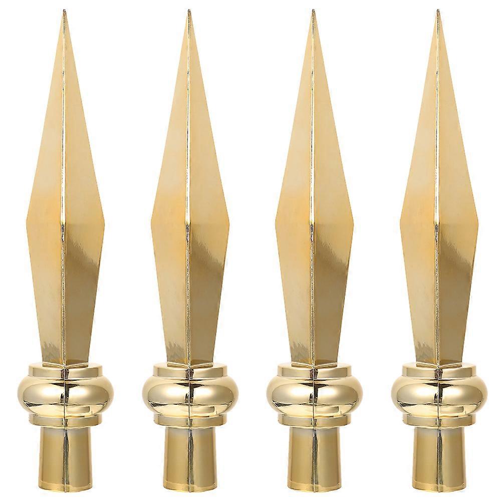 Replace Old Flagpole Head With 8 Pcs Golden Flag Head Toppers For Meeting Rooms Decorative Use Durable Aluminum Construction