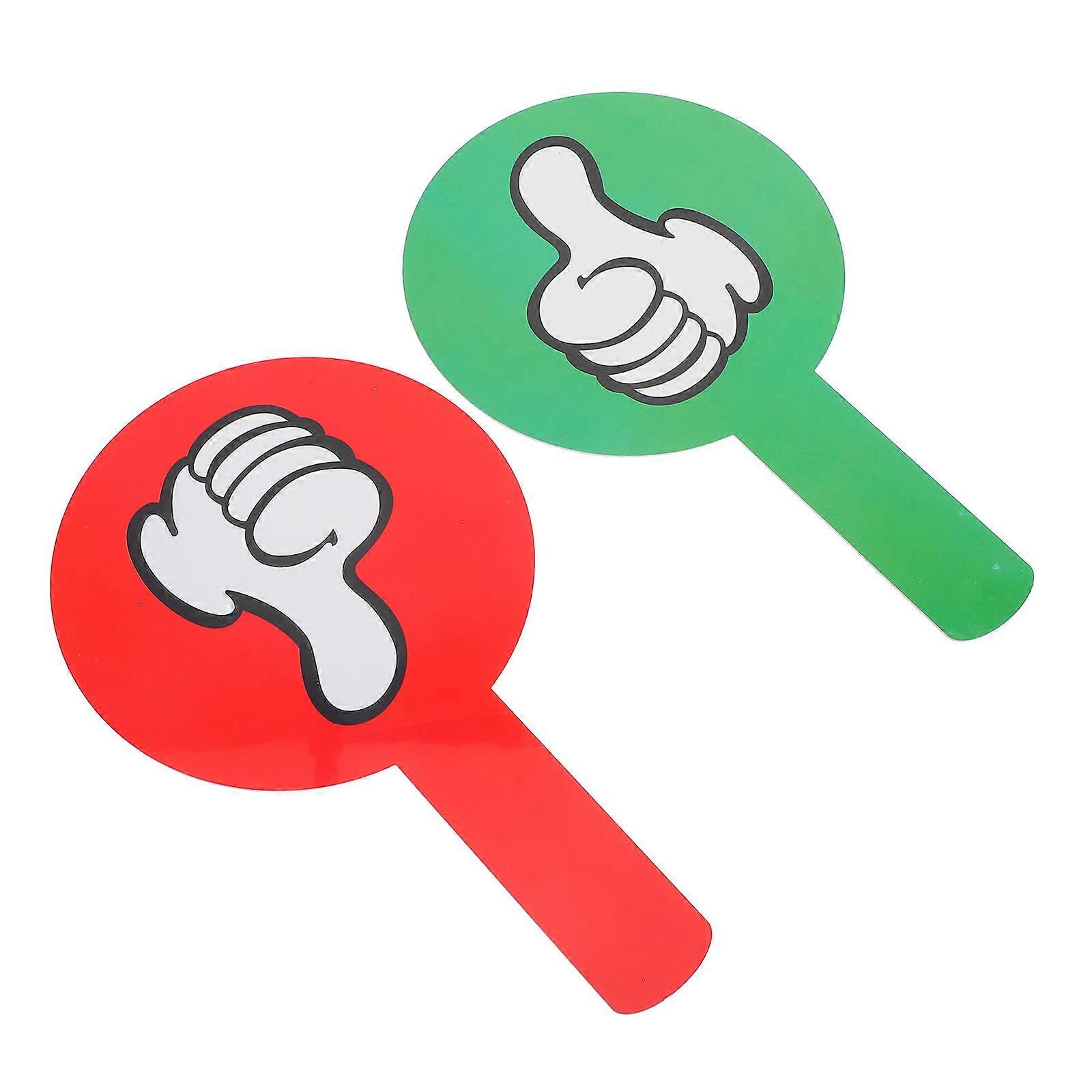 Classroom Voting Paddles for Judging 4Pcs Lightweight Plastic Boards