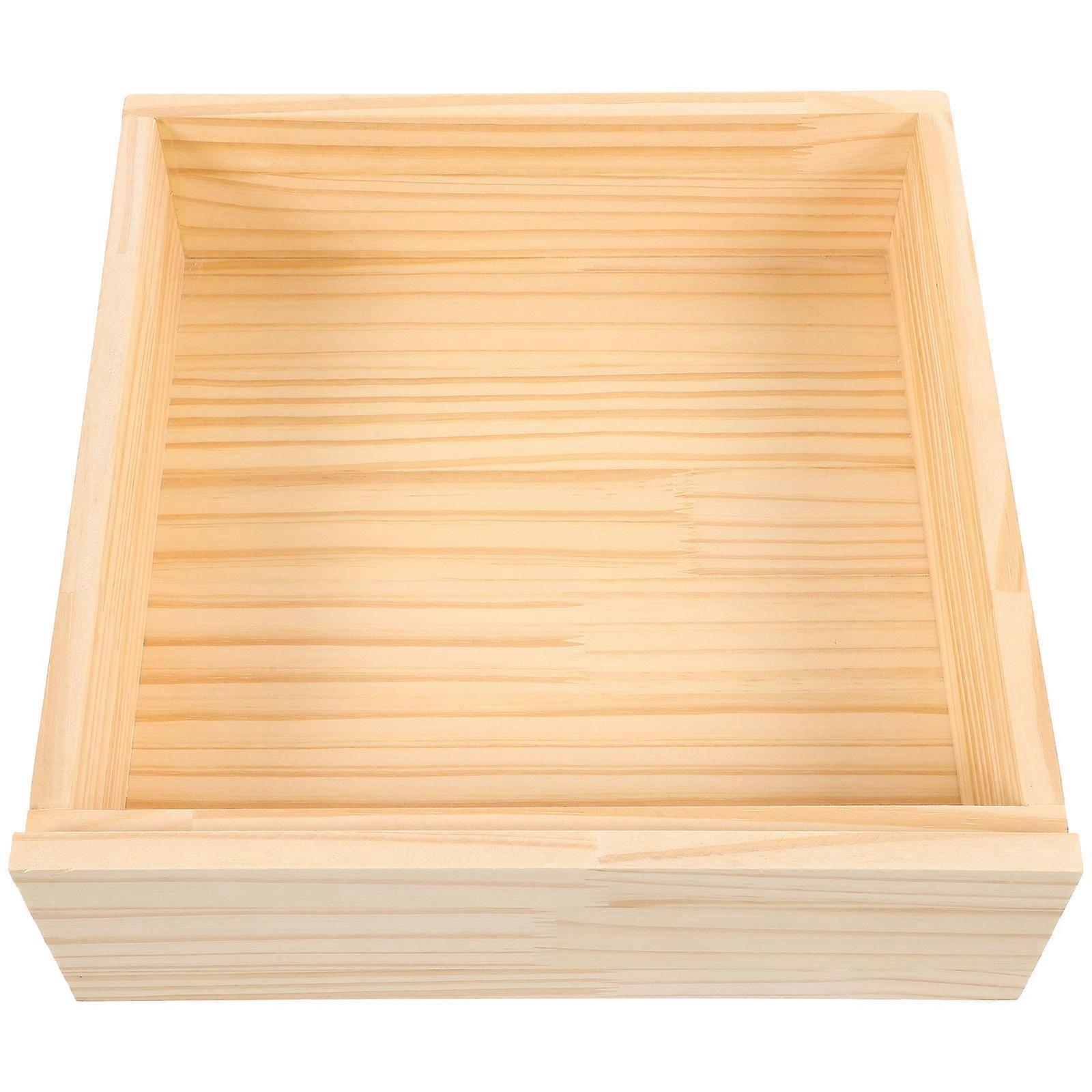 Wood Drawer Furniture Drawer for Storage Box 2Pcs Unfinished DIY Wooden Drawers